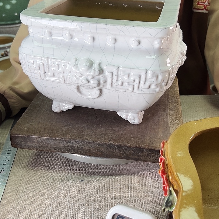 光***泳坤堂石湾花盆陶瓷