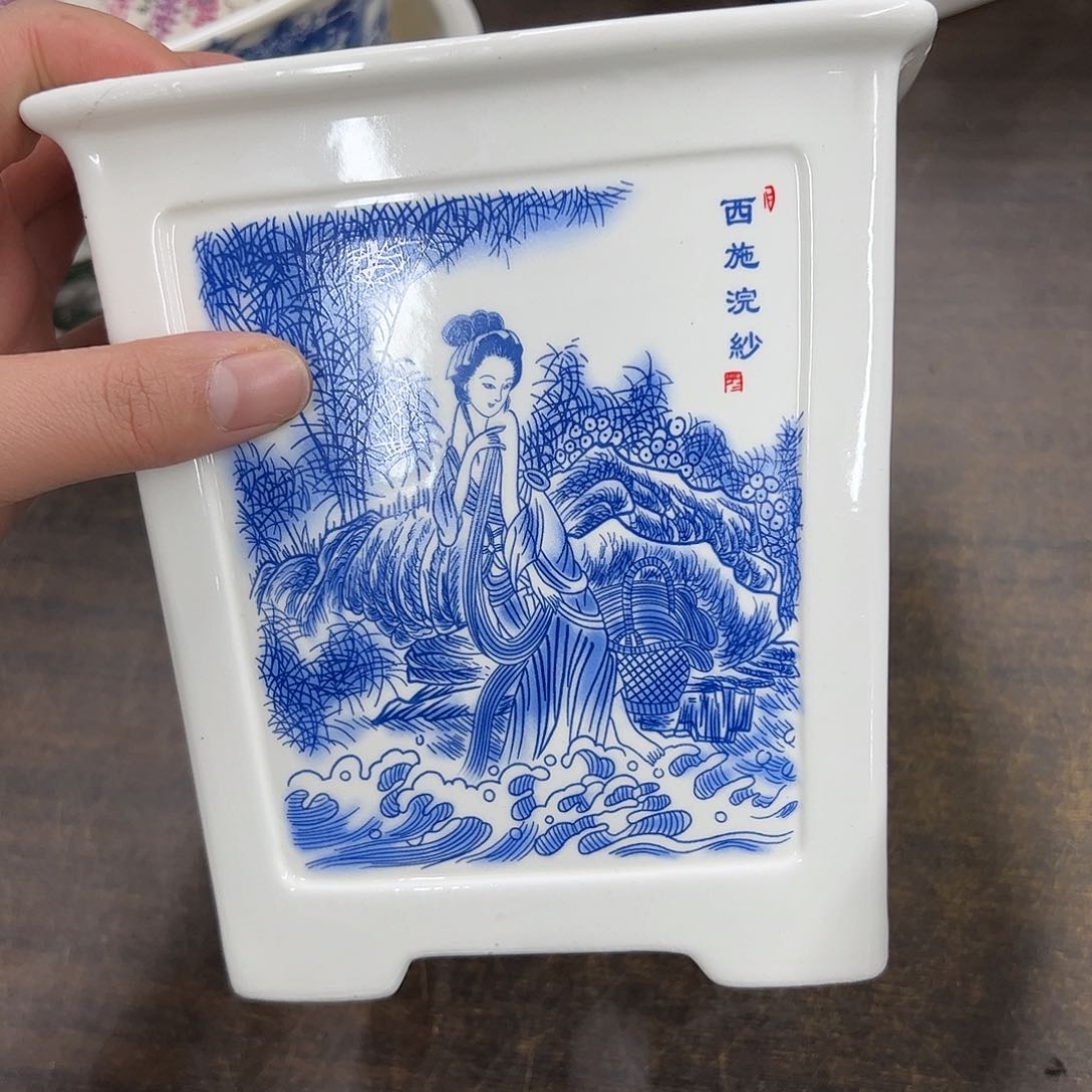 紫砂花盆846号瑕疵15/15cm