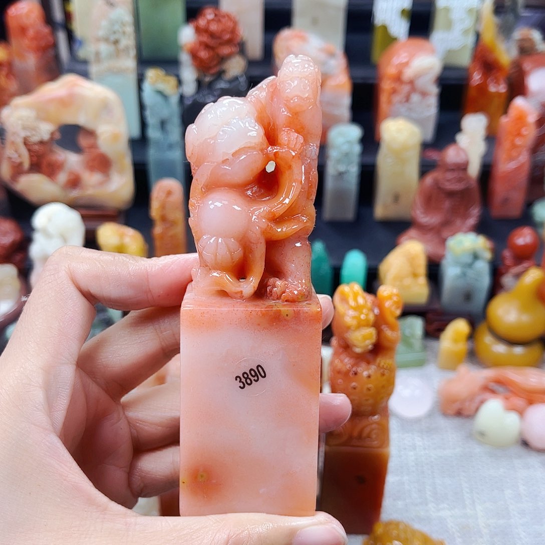 寿山石印石苏***｀3890包邮包刻