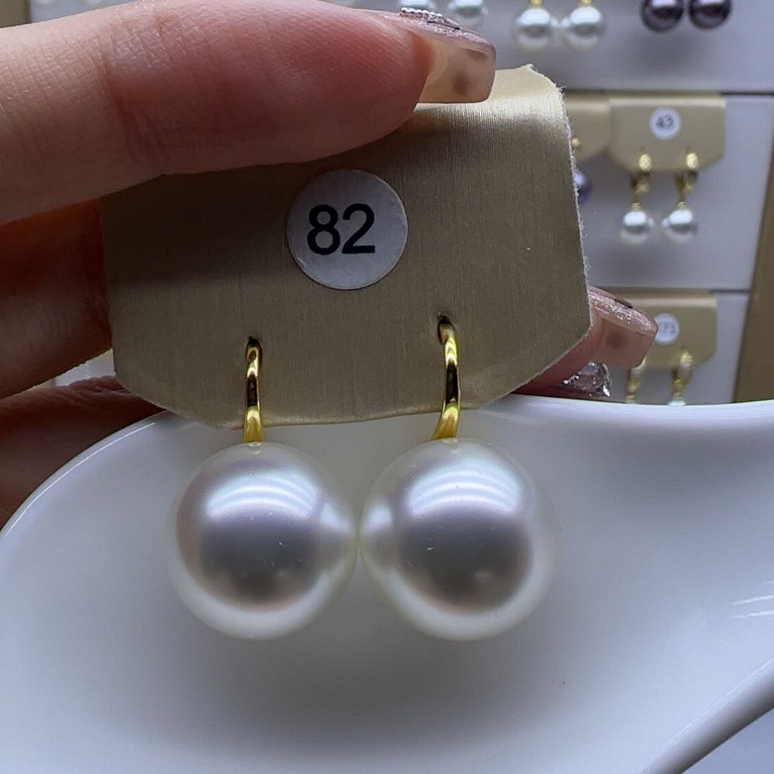 淡水珍珠耳饰银S925镶嵌