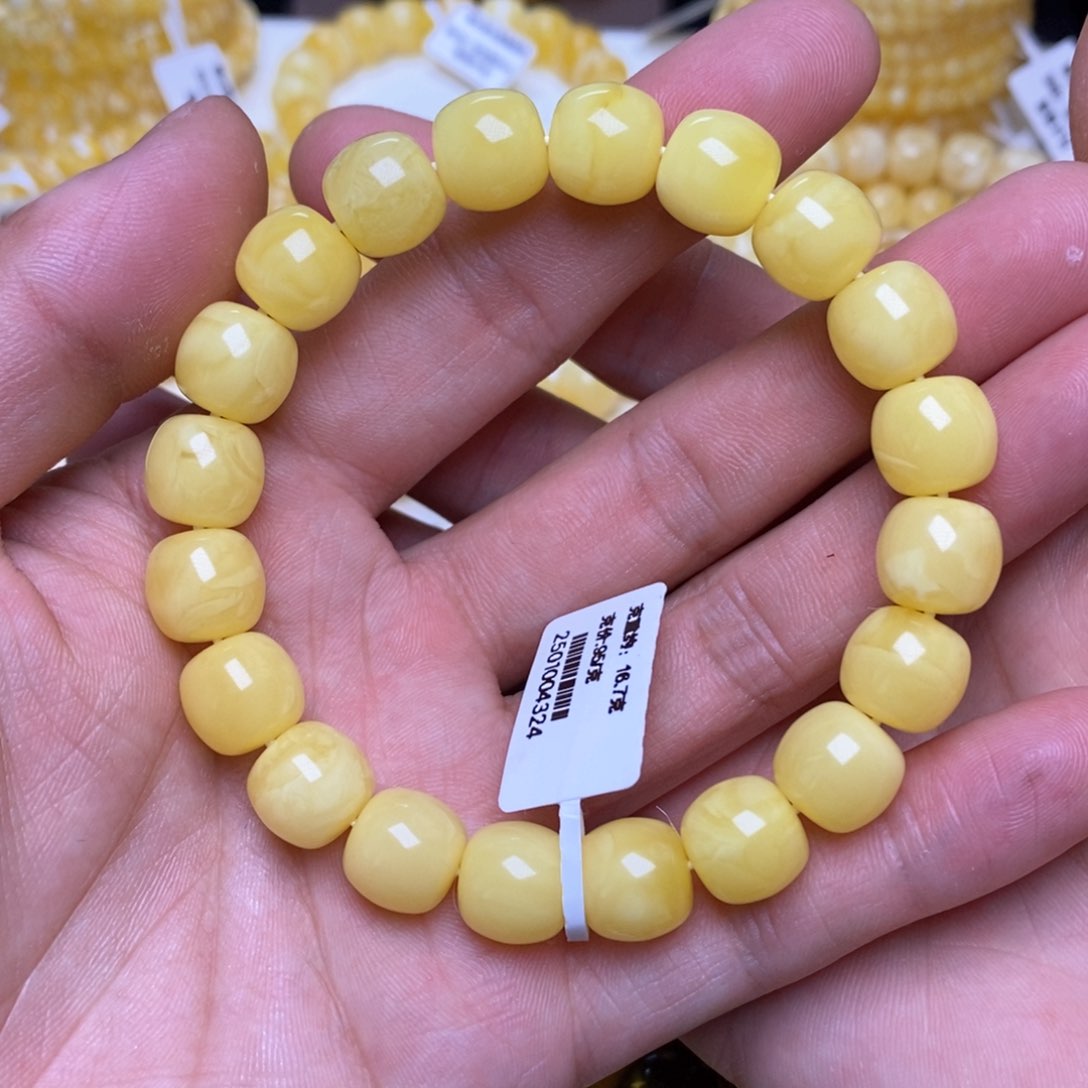 【闪购商品】蜜蜡裸石未镶嵌11+老型手串
