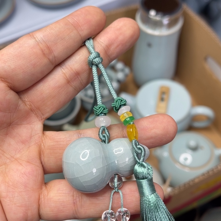 汝州原矿原釉挂饰