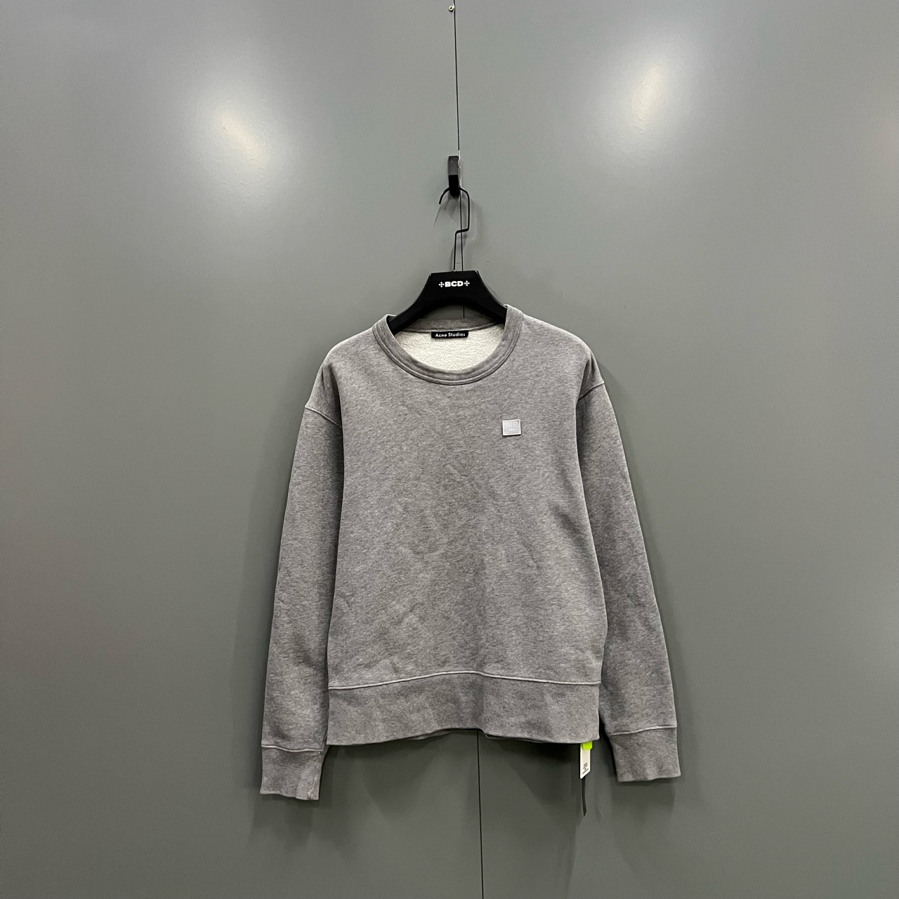 95新 Acne studio （ll） 灰色徽标刺绣卫衣 S码 605635