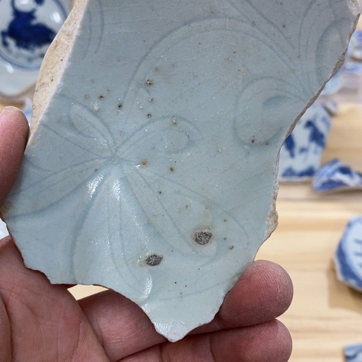 瓷片现代瓷器青花瓷片