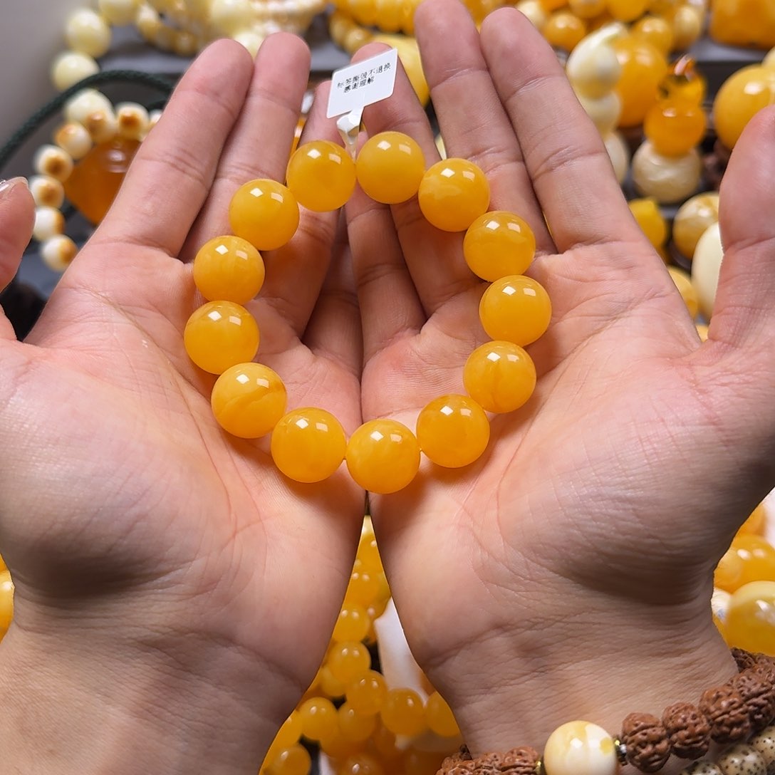 琥珀珠宝奇石未镶嵌17mm