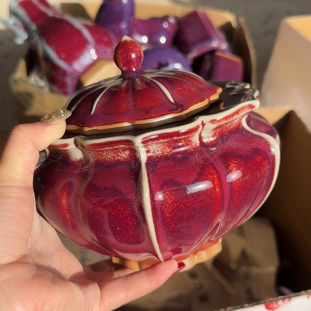 摆件陶郑家钧窑摆件