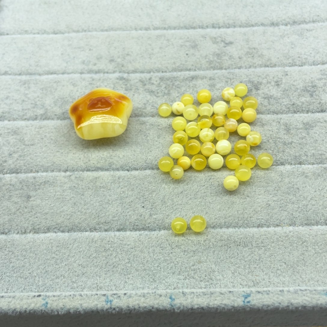 菲***境琥珀未镶嵌裸石天然琥珀蜜蜡