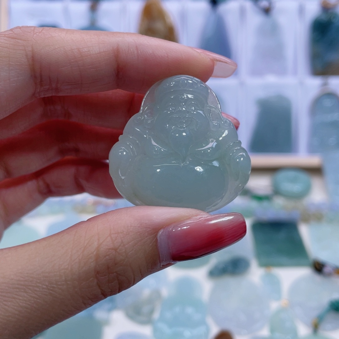 翡翠颈饰未镶嵌缅甸A货翡翠未镶嵌