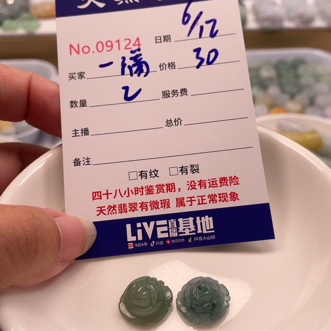 一****翡翠未镶嵌颈饰4678