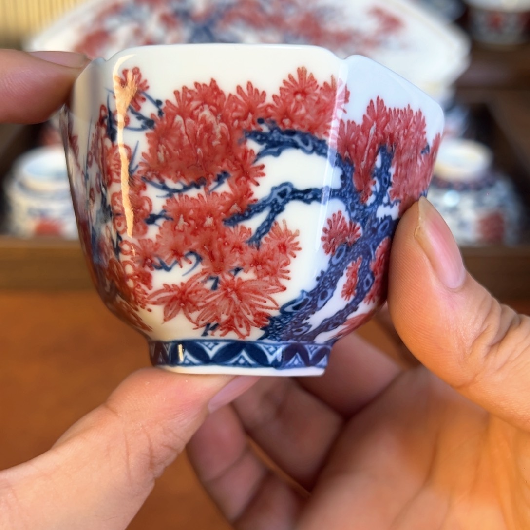 摆件景德镇茶器百宝箱手工手