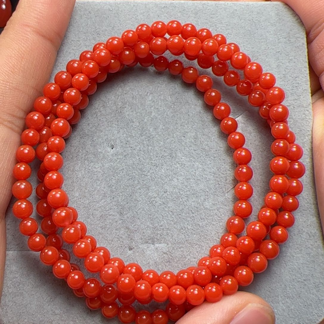南红玛瑙手串未镶嵌