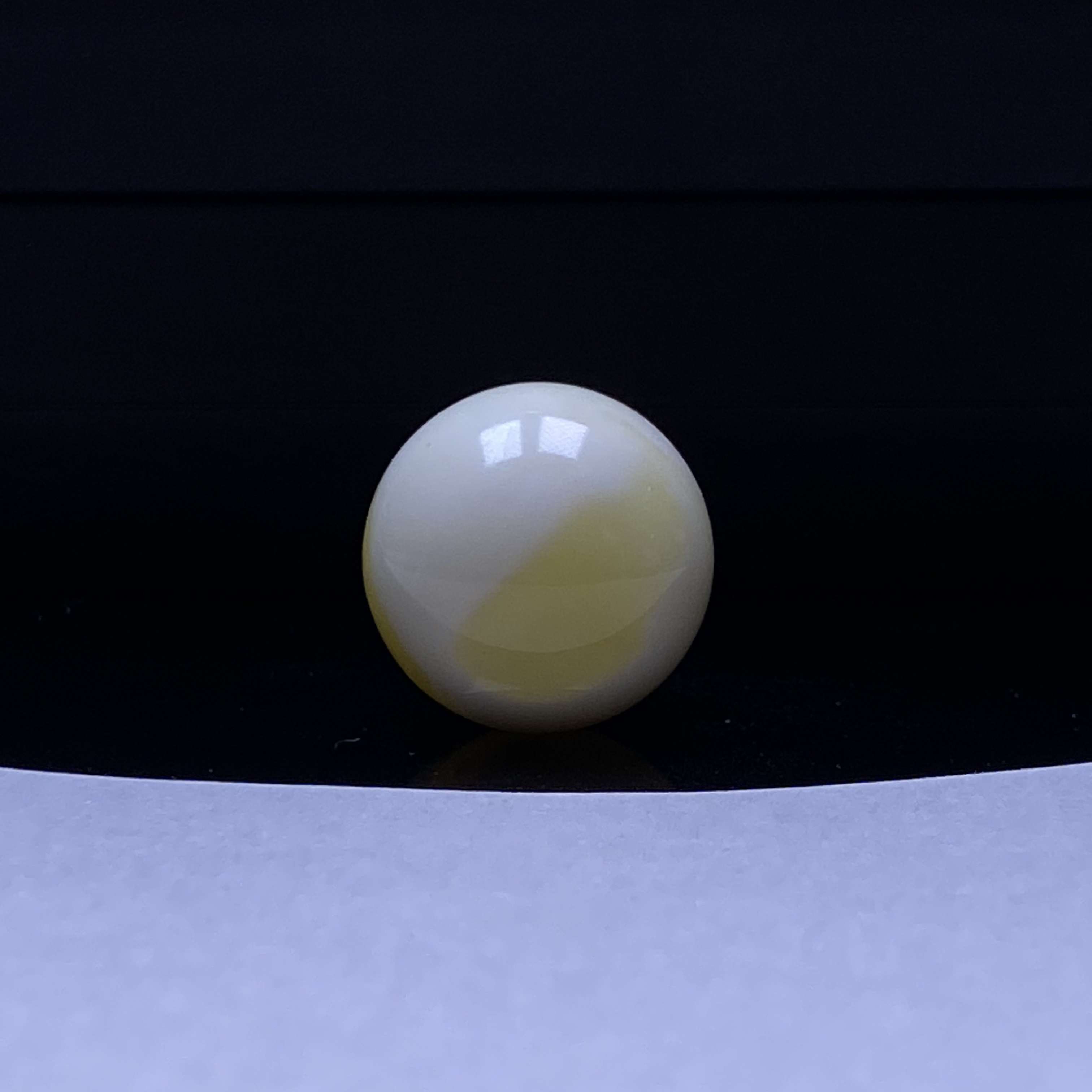 琥珀蜜蜡金瓷白溶洞眼睛精品特色圆珠单珠14.8mm