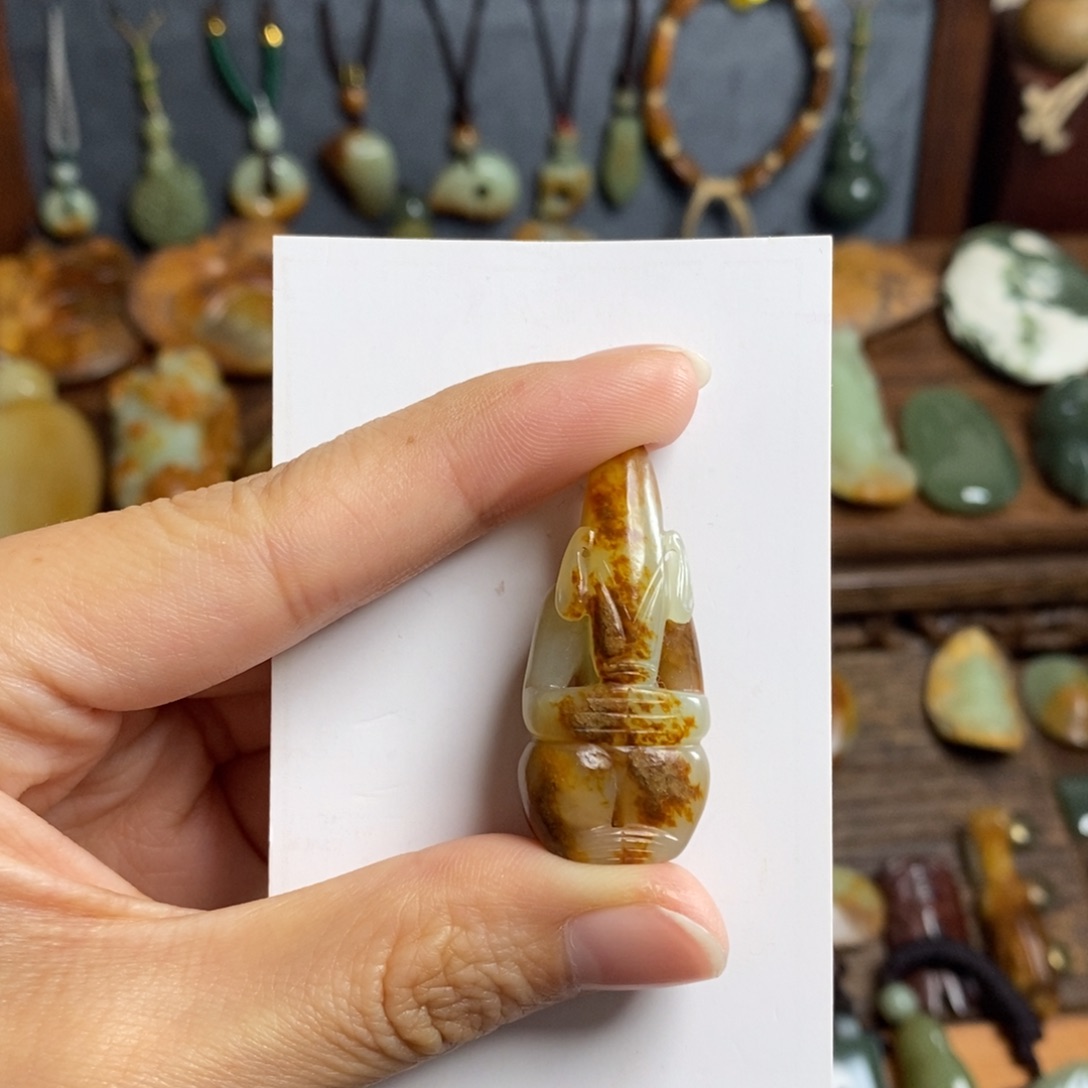 润***道岫岩河磨玉（透闪石质玉）未镶嵌颈饰