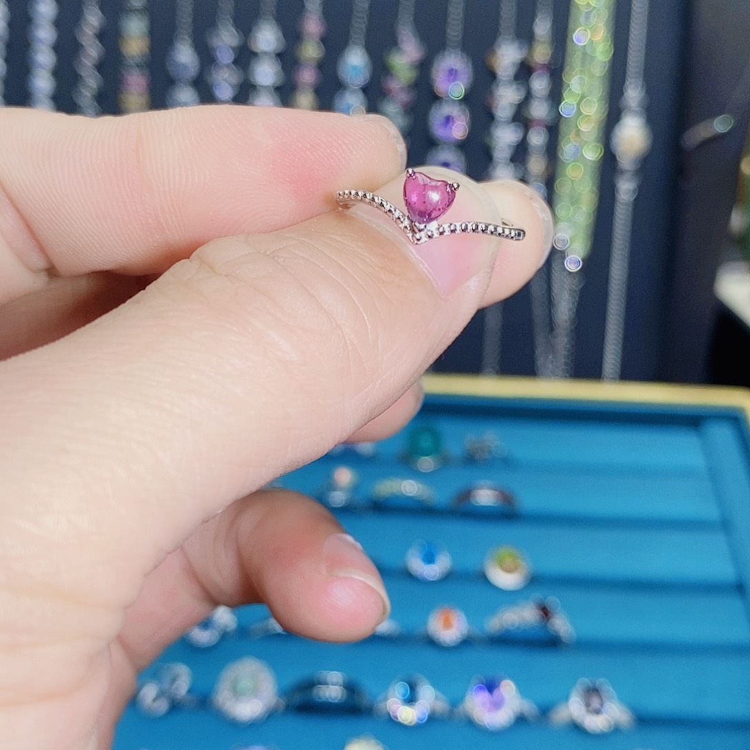 紫晶珠宝半成品银S925镶嵌