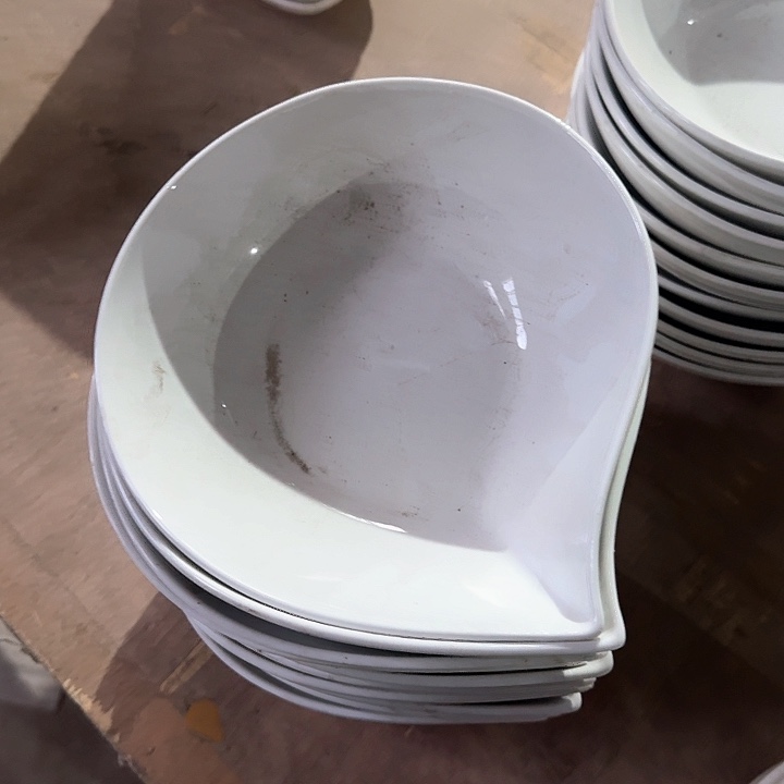 瓷7 英寸 水滴碗 4 个