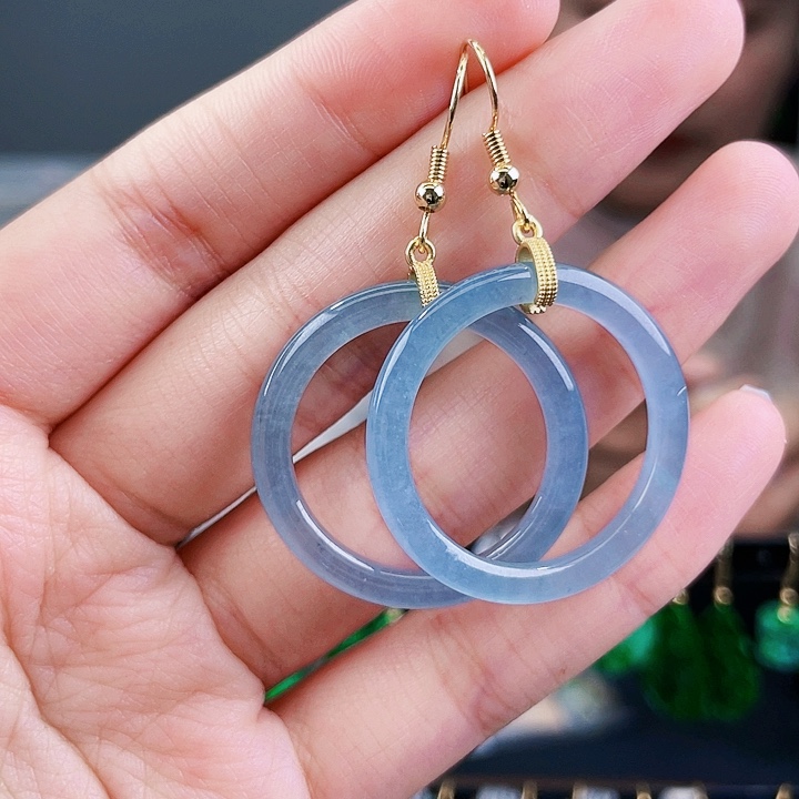 翡翠耳饰未镶嵌饰品