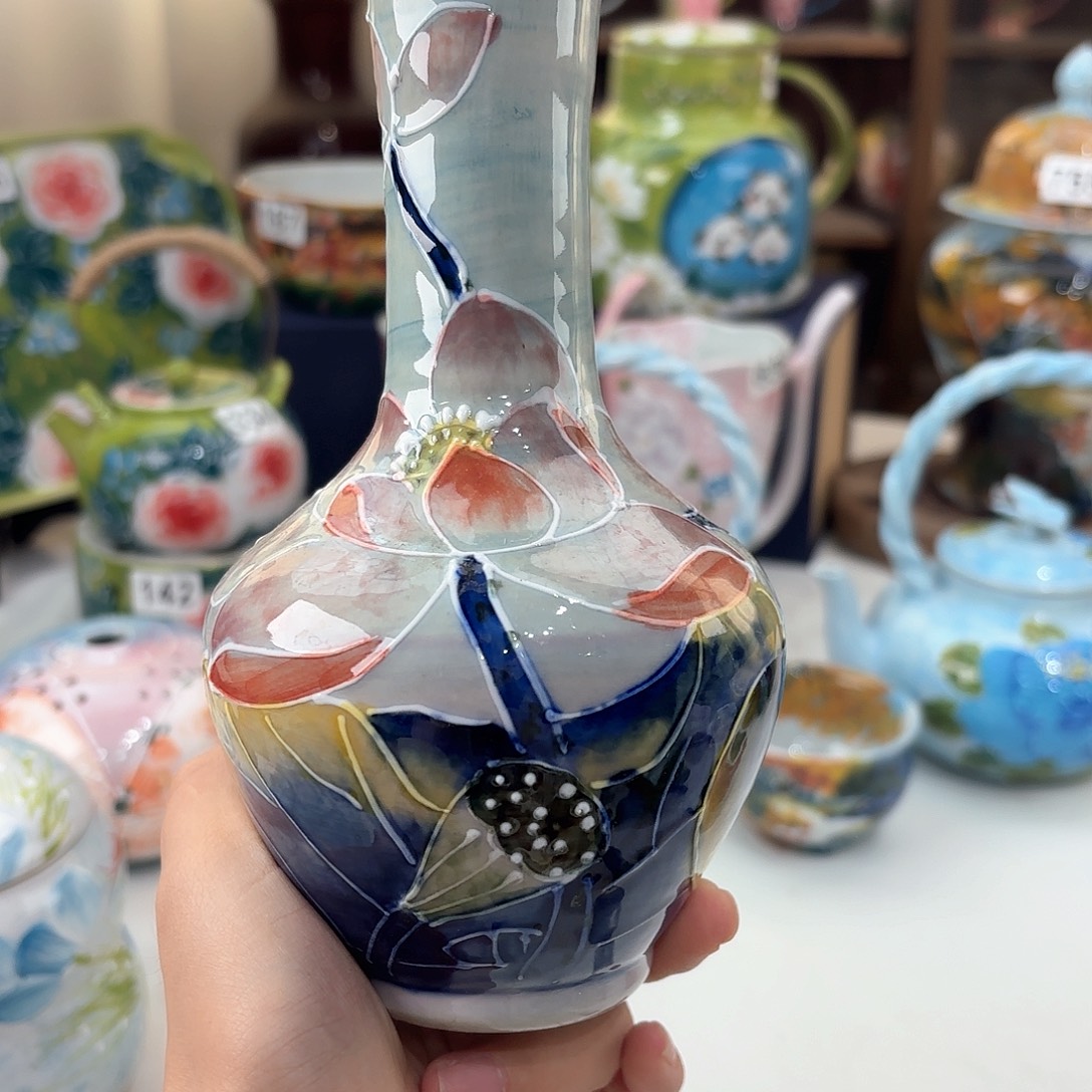 景德镇手绘高温釉下彩陶瓷茶具