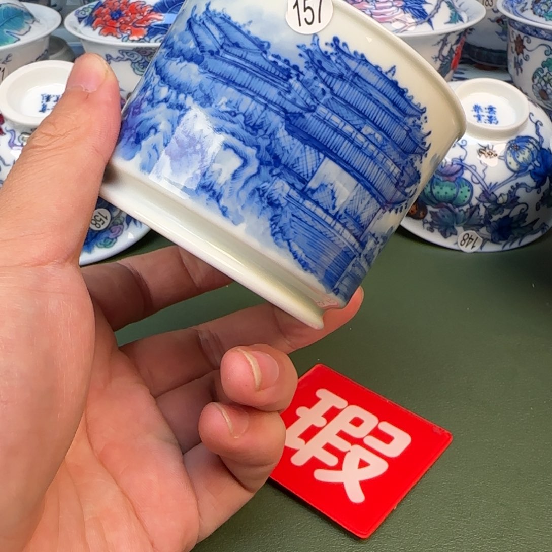 彦祖纯手工手绘茶具157