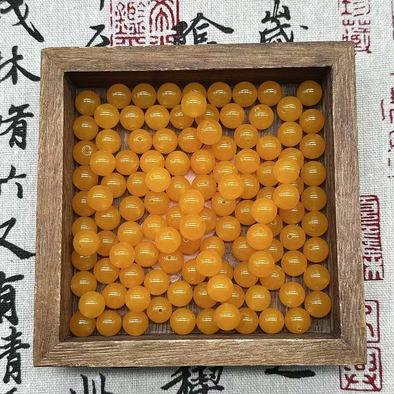 【金玉满堂8/10mm】石英质玉 新中式显白设计款  diy散珠多样性发一