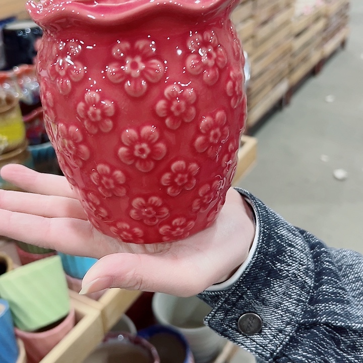 有孔.凑满10元发货多肉陶瓷花盆！