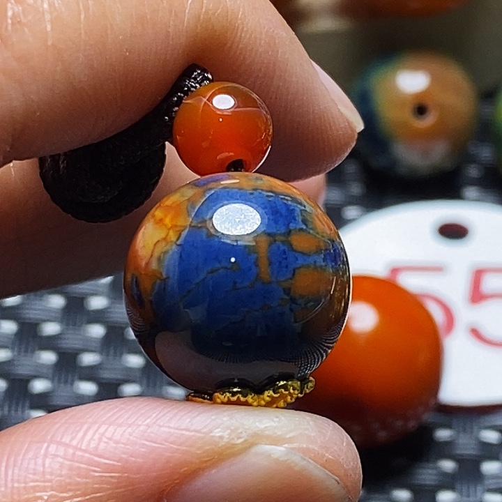 佛***缘玛瑙/玉髓未镶嵌颈饰