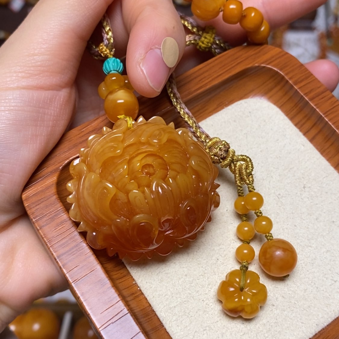 【闪购商品】蜜蜡颈饰未镶嵌项链