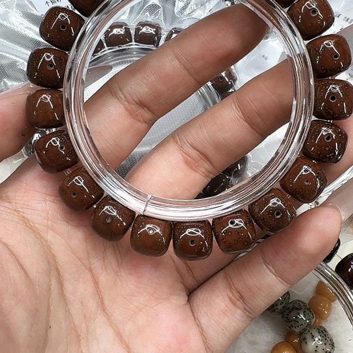 星月菩提手串417王者巧克力星月菩提11桶单圈