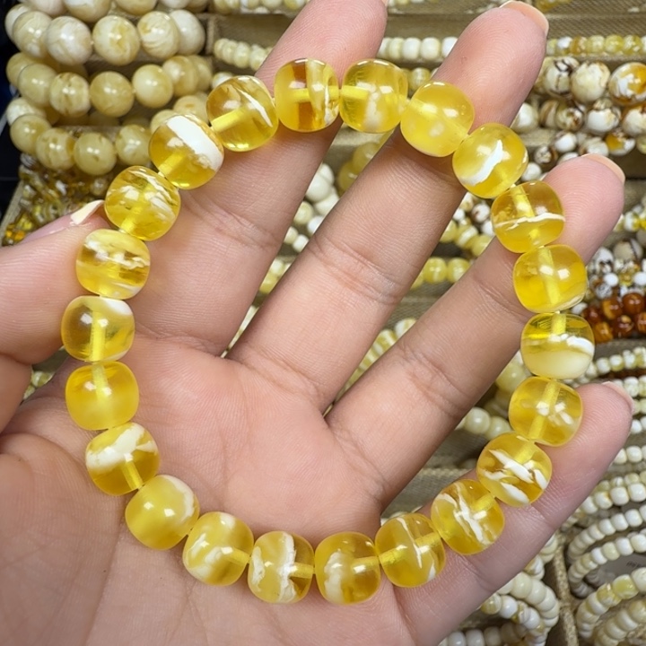 琥珀未镶嵌手绳9.5m