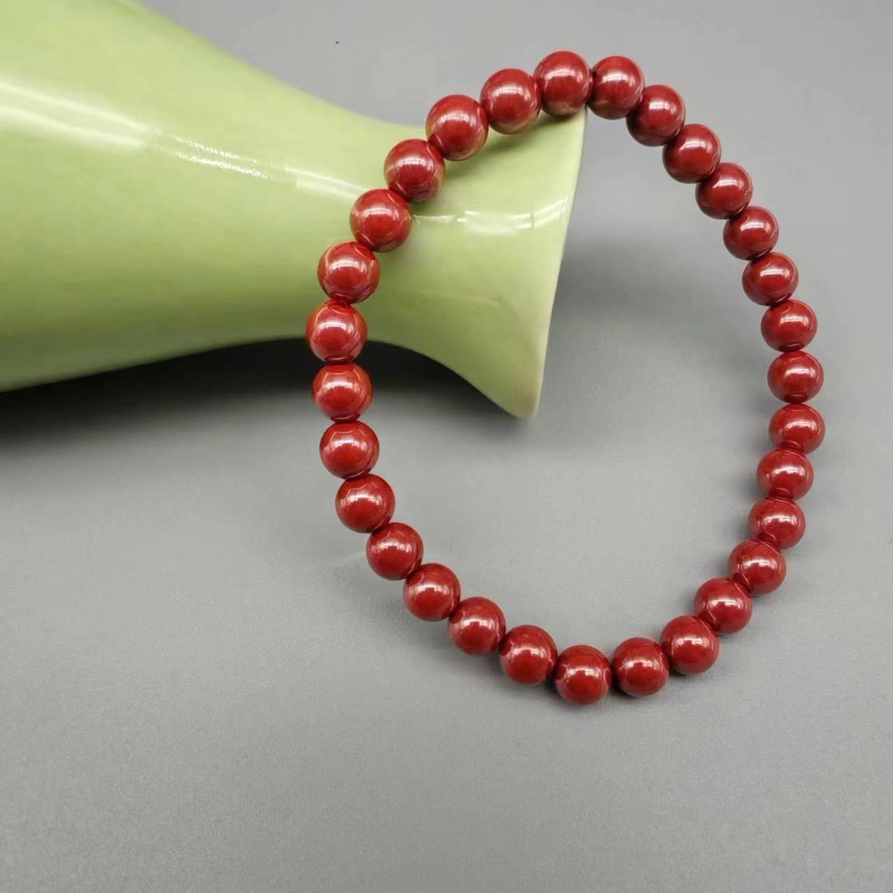 含辰砂工艺品DW001-6mm素珠单圈手串