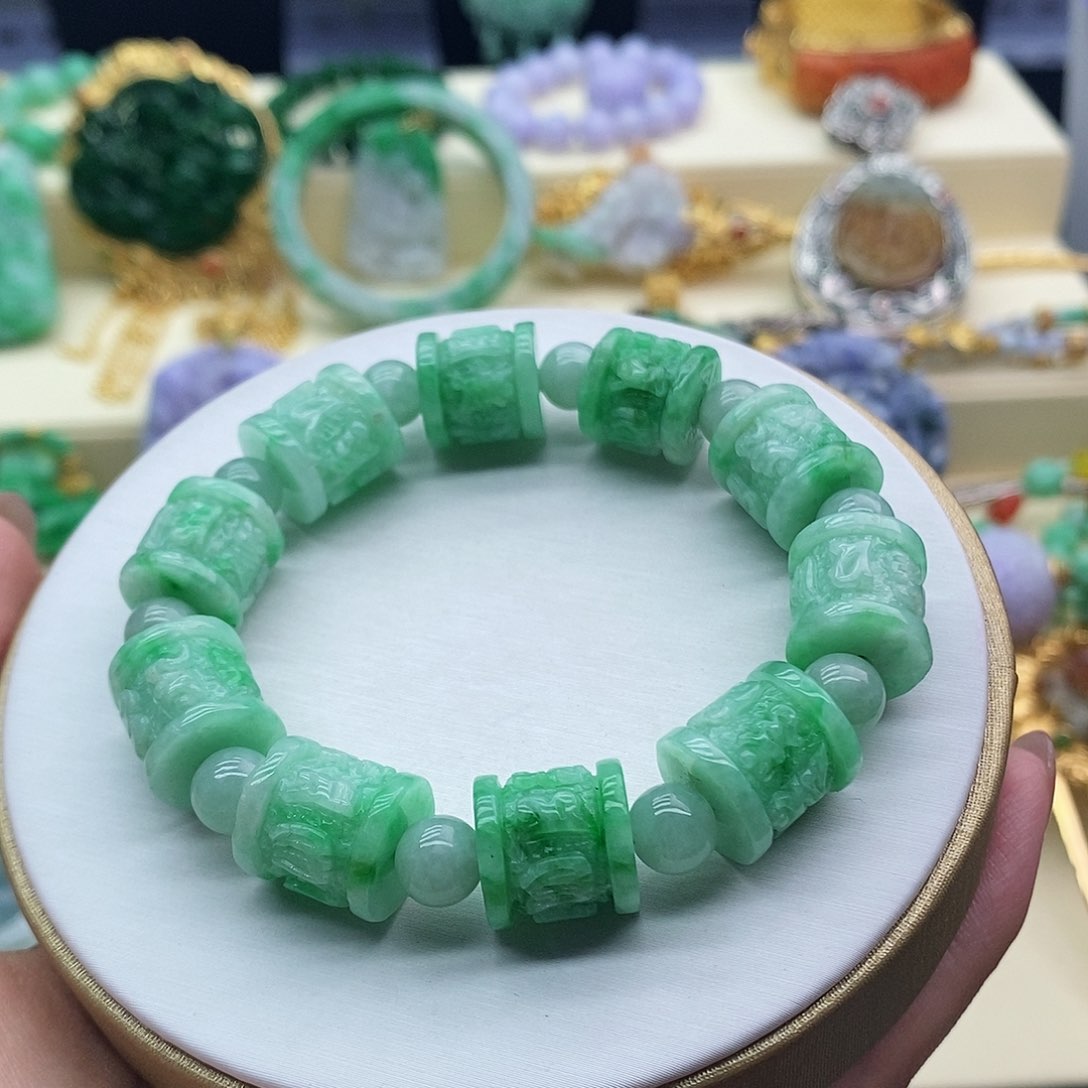 未镶嵌手串翡翠手串
