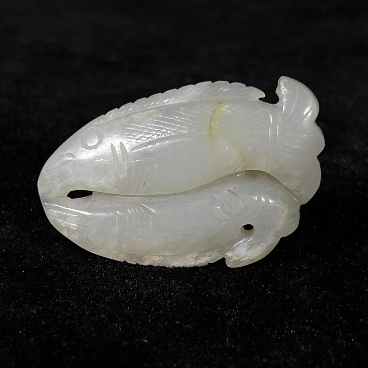 Lot8: 莲莲有鱼佩L:54X35mm/29.3g