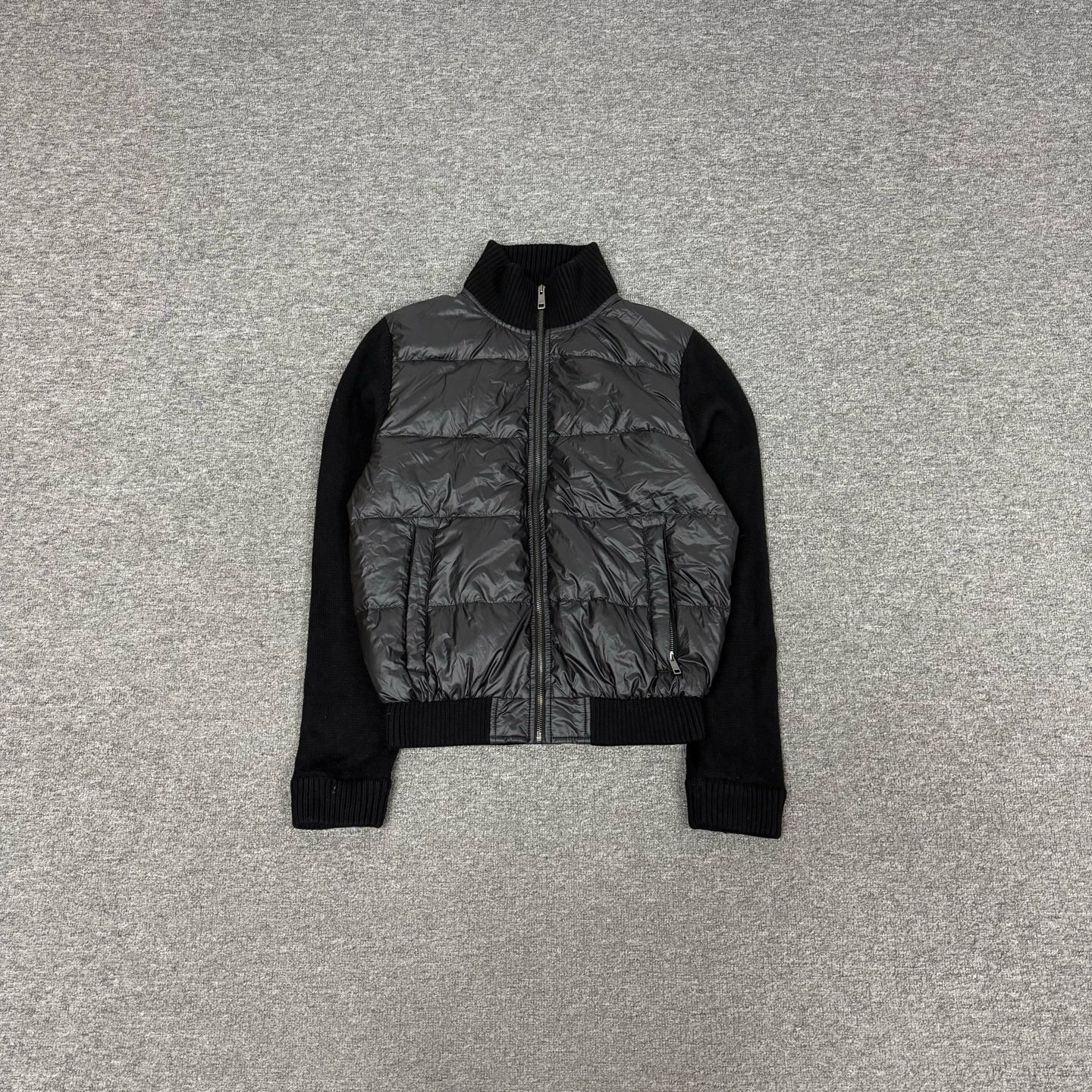 99新 Prada/普拉达 针织拼接 羽绒服 50码