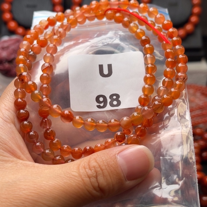 南红玛瑙未镶嵌多样性发货默认微瑕称重5mm