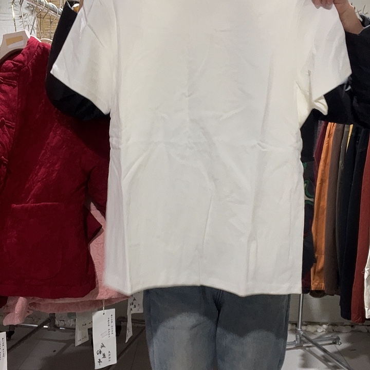 净版白色男女同款短袖S码