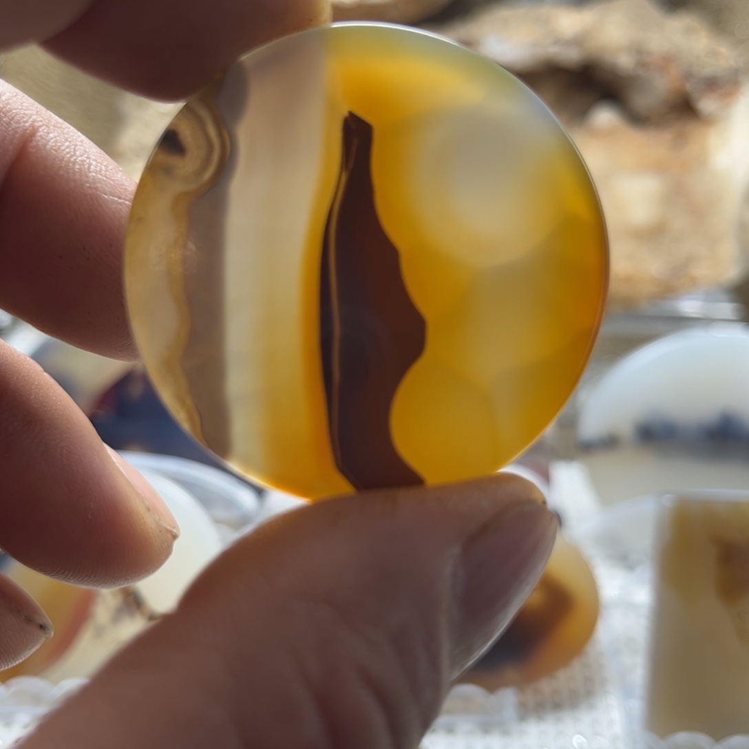 玛瑙/玉髓未镶嵌吊坠(不含链)