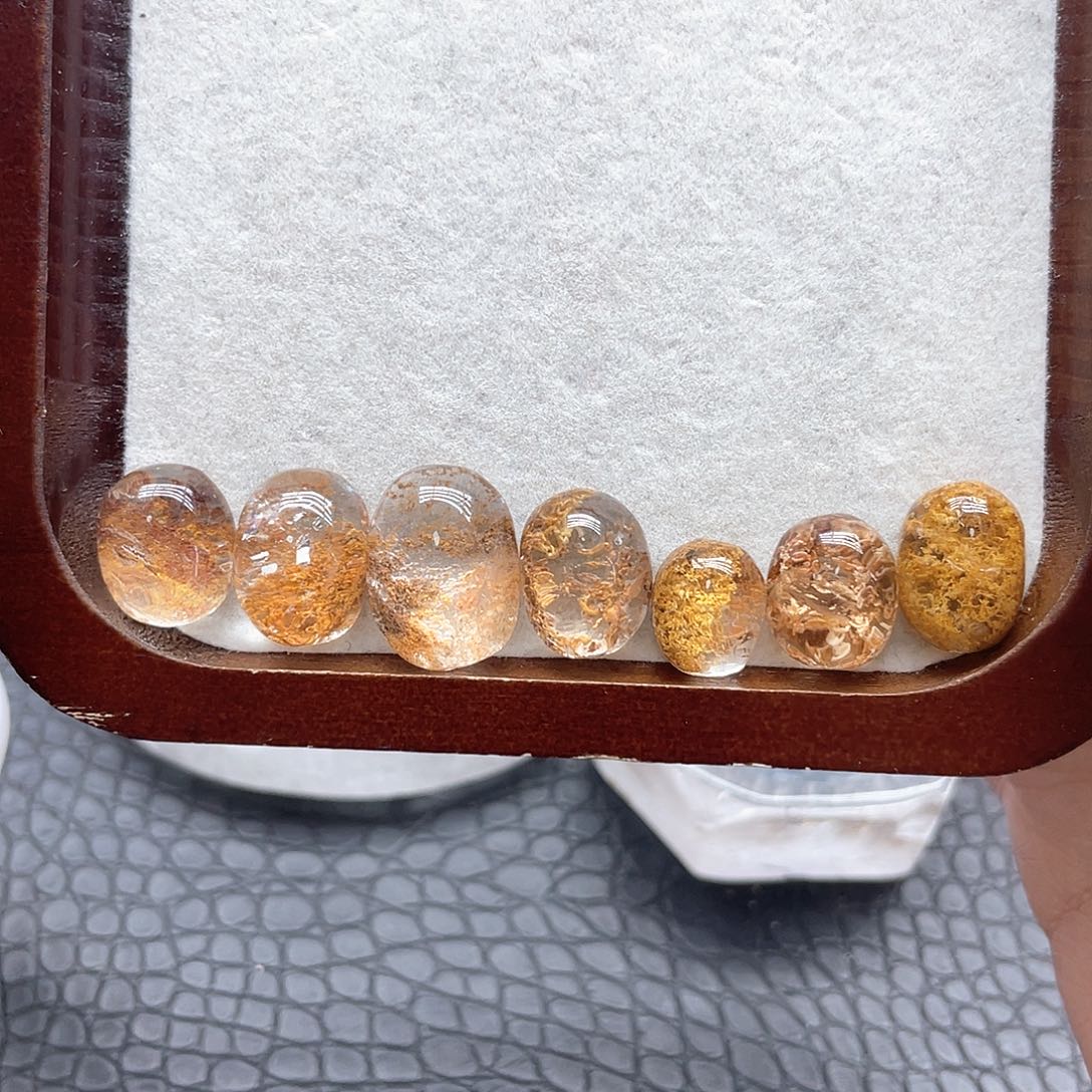 珠宝半成品未镶嵌水晶99幽灵蛋面