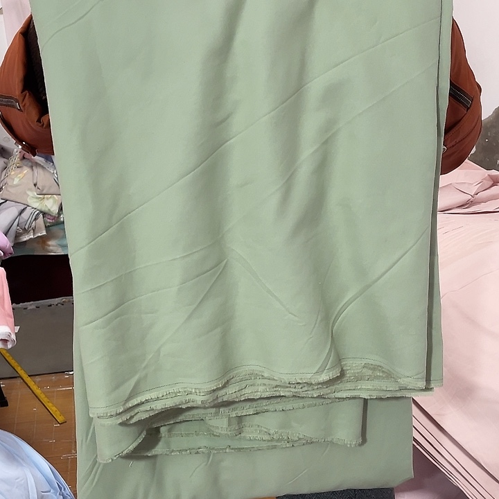 棉长绒棉镜面绿6米