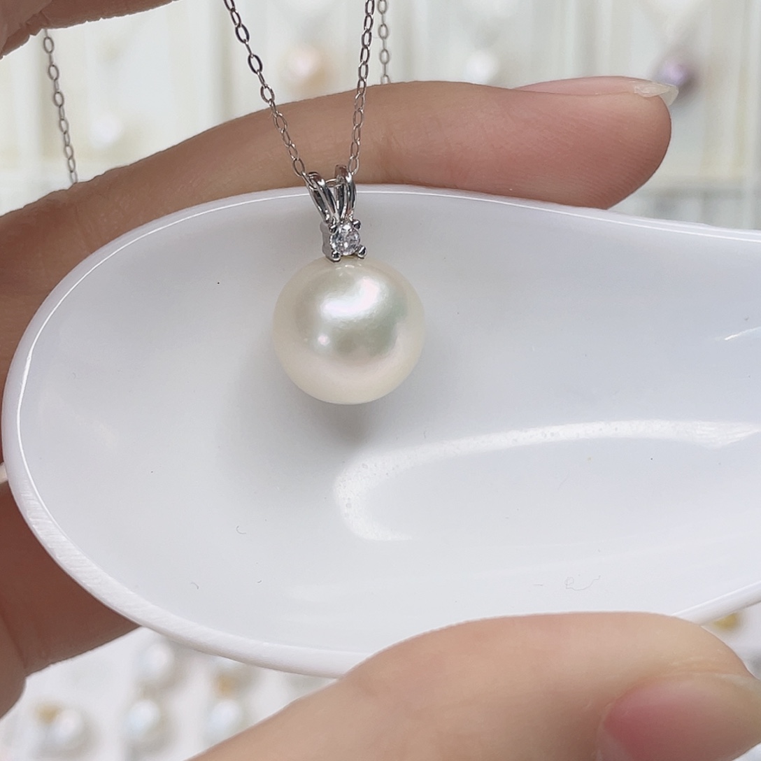 合金淡水珍珠吊坠(赠链)