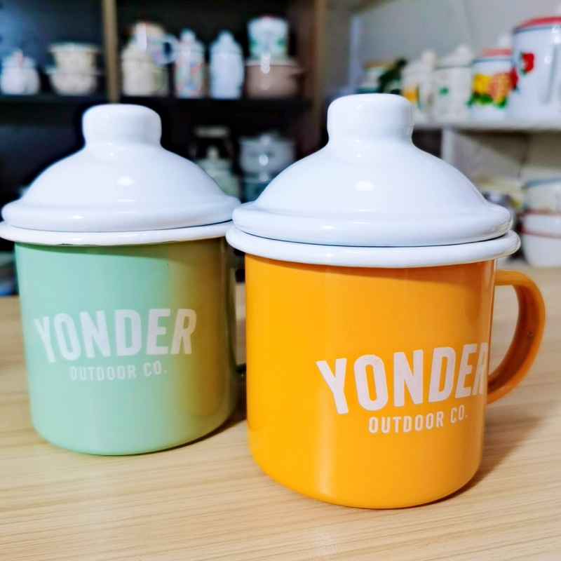 9CM出口搪瓷茶缸加厚家用搪瓷杯子老式铁瓷缸创意