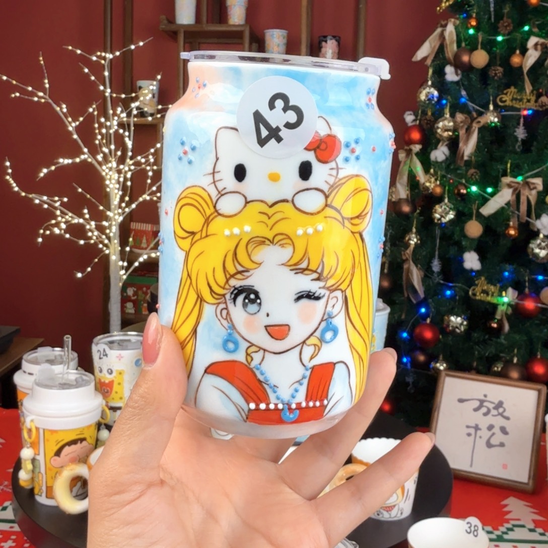 小***️陶景德镇手绘高温釉下彩玉泥