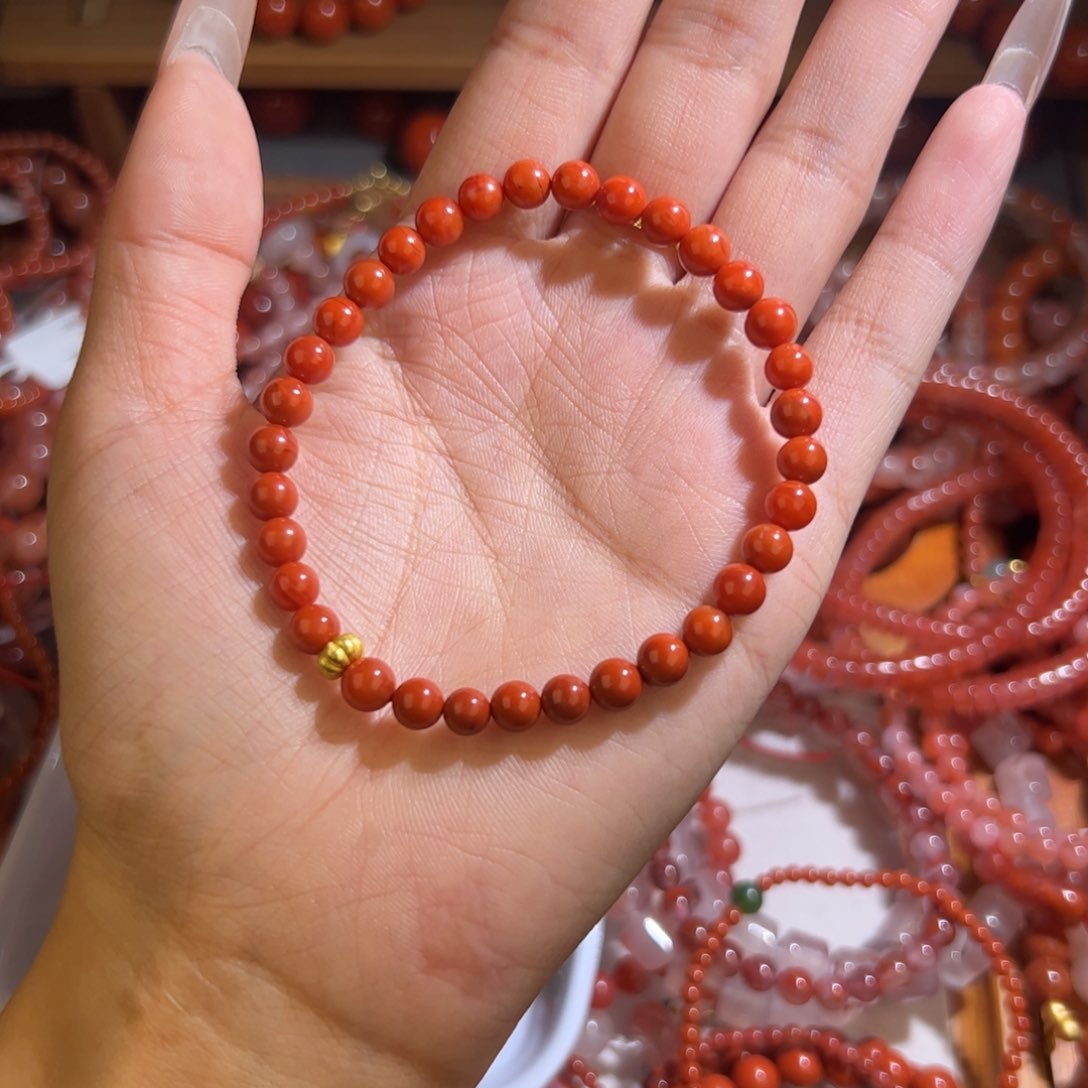 南红玛瑙手串未镶嵌5mm