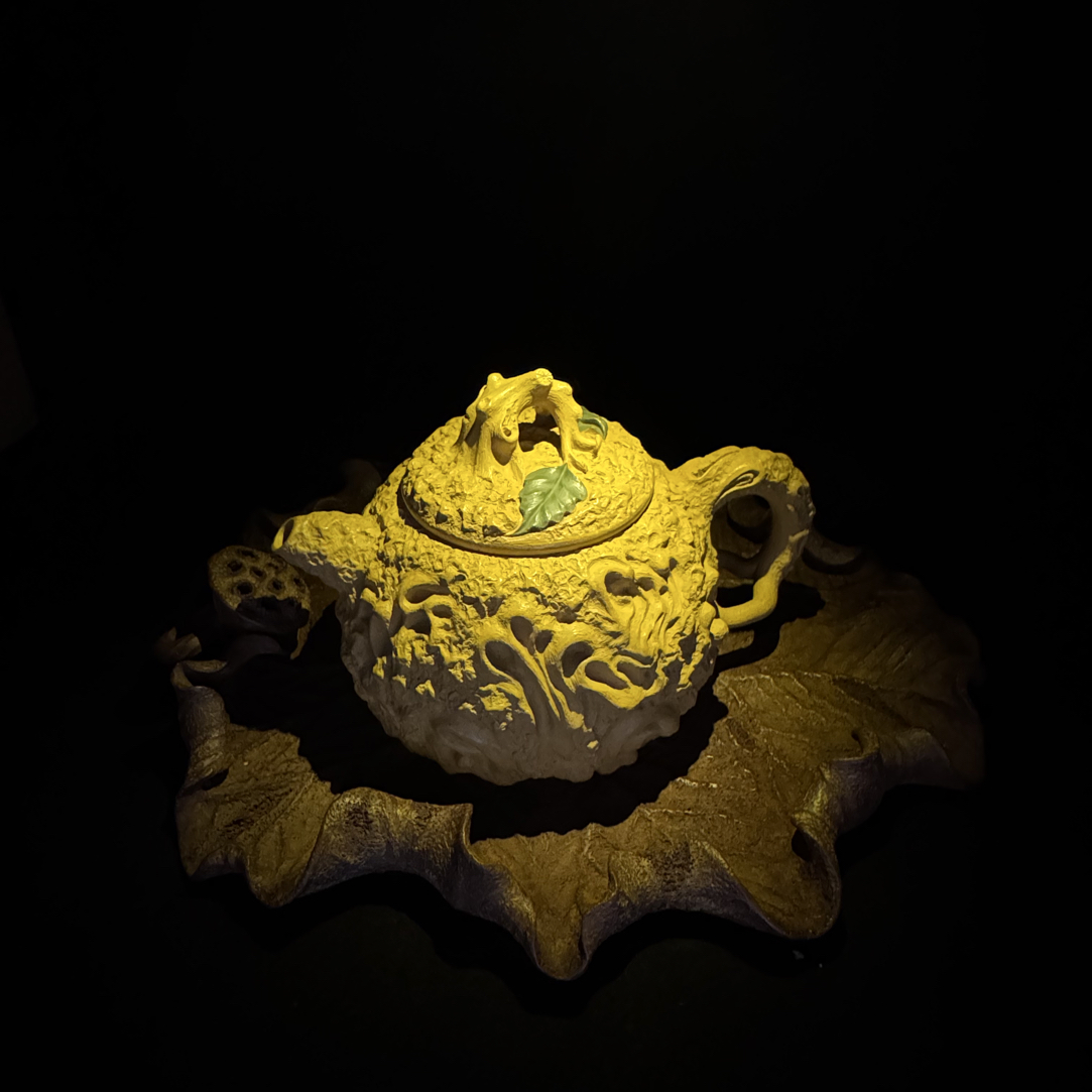 全手工手捏供春壶精品茶器