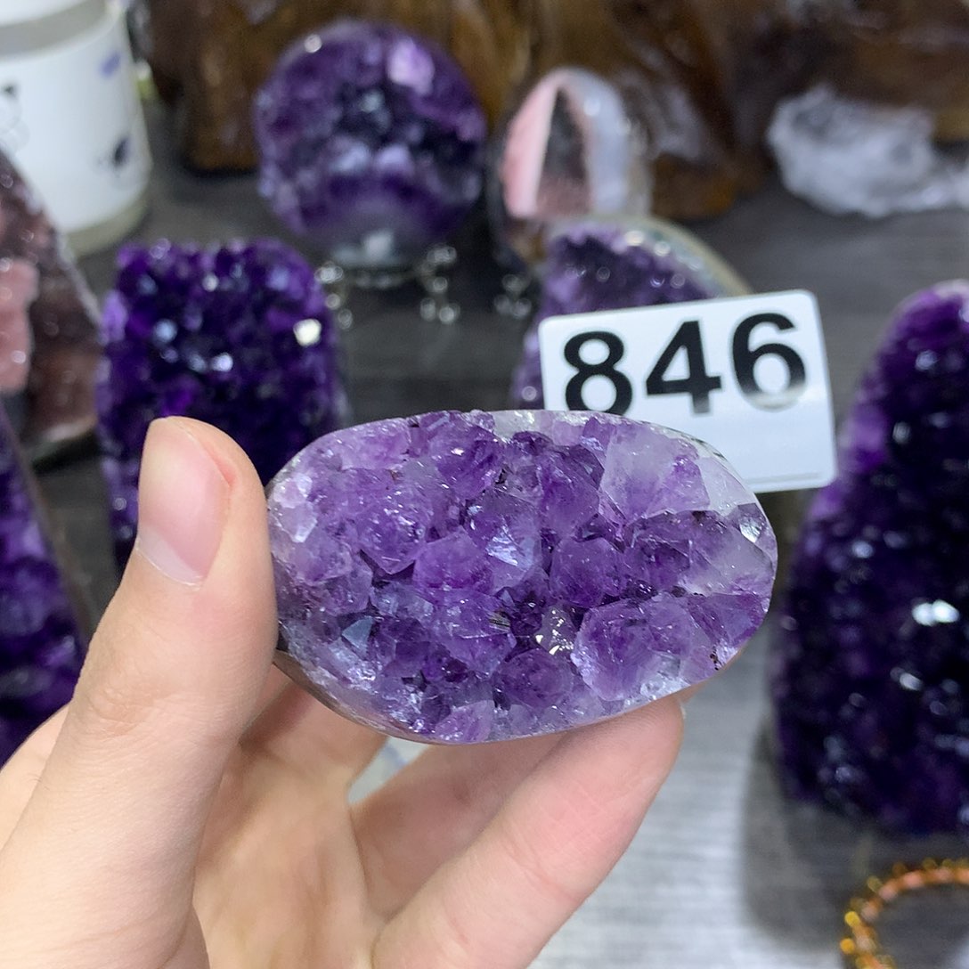 紫晶珠宝半成品未镶嵌846
