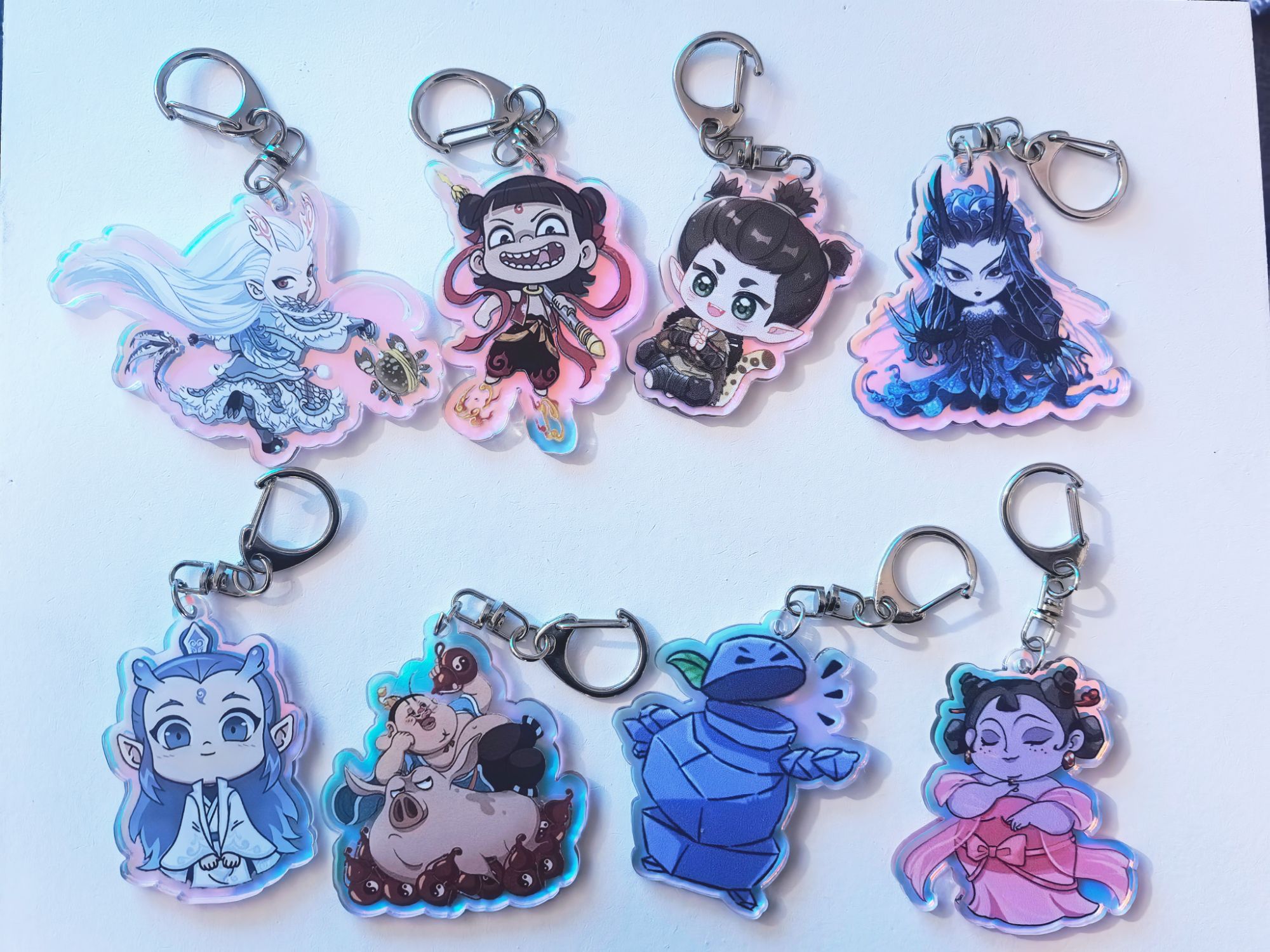 65555 镭色款钥匙扣挂件 直播间实物为主 文具礼盒