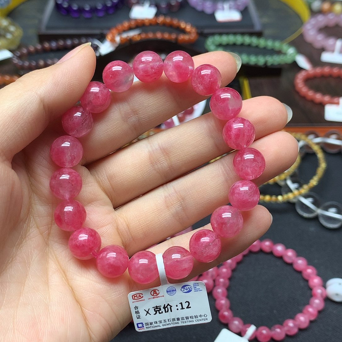 蔷薇辉石未镶嵌手链手链