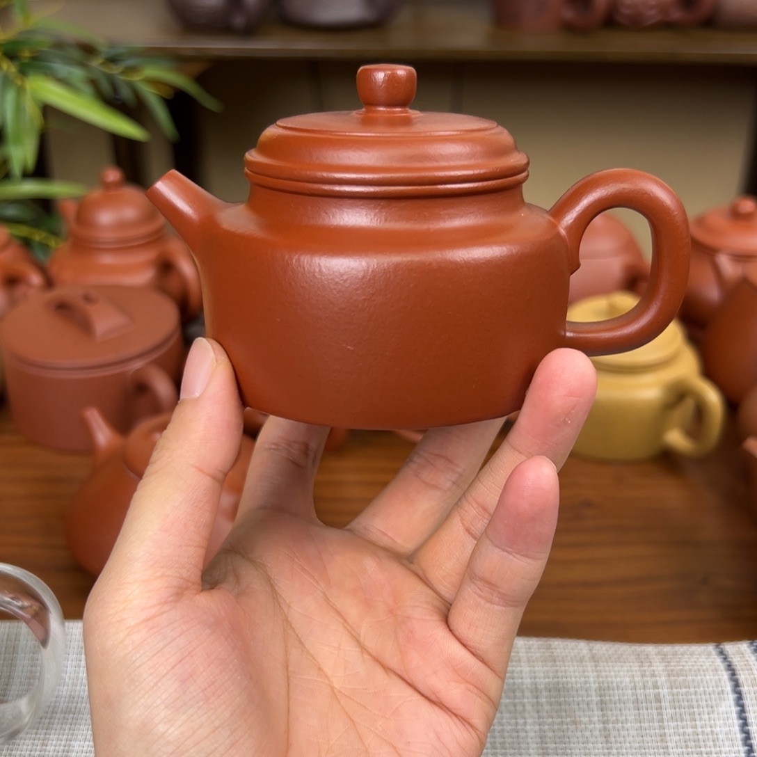 稻****紫砂茶壶紫砂壶德钟朱泥150cc全手福利