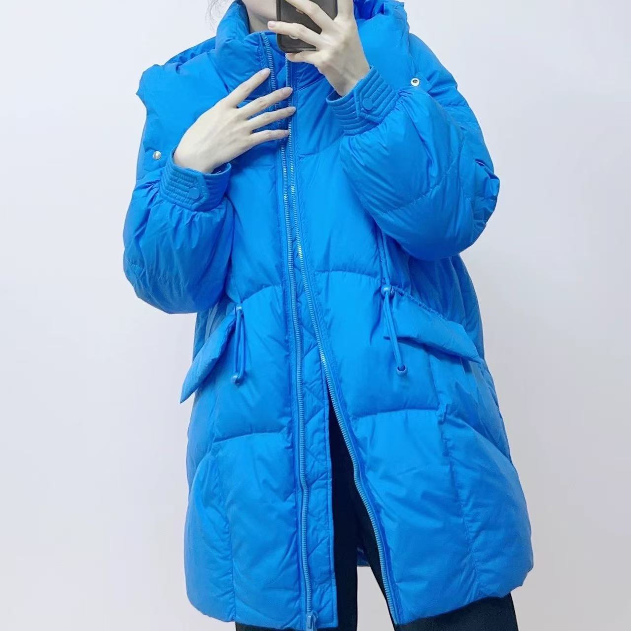 【A1253】2025冬季女士新款时尚气质修身显瘦高端洋气连帽羽绒服