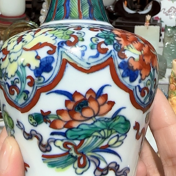 器物之美五彩手绘花瓶用****4
