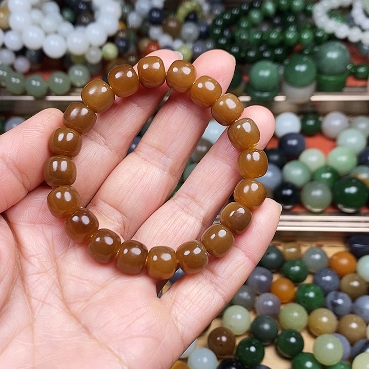 和田玉手串未镶嵌