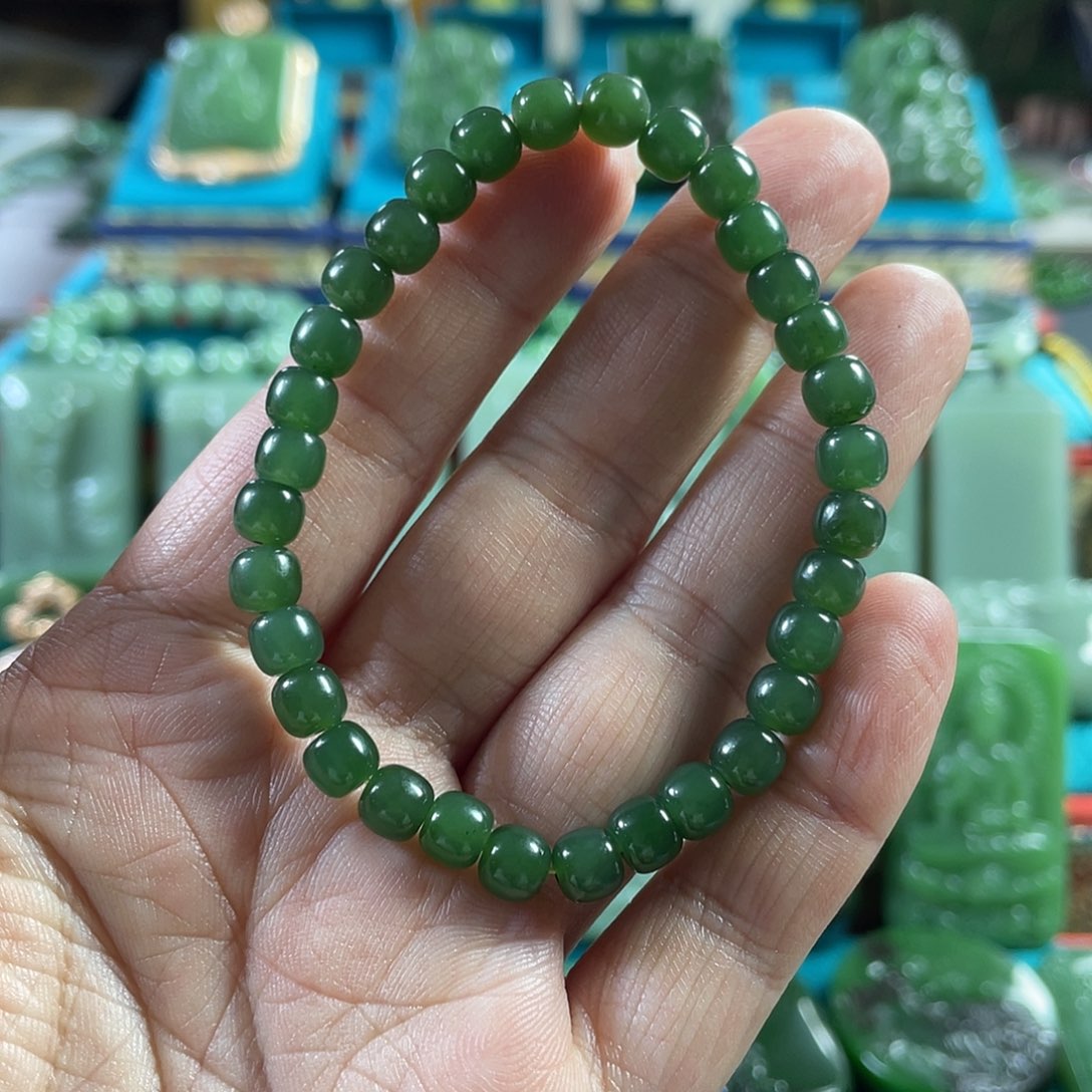 和田玉手串未镶嵌